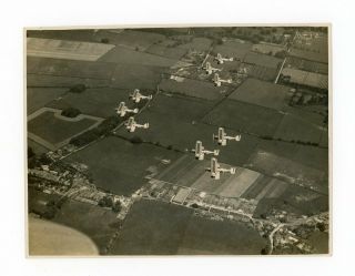 Photograph Of Hawker Fury Formation C.  1932 No.  43 (fighter) Sqn