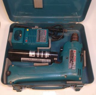 Vintage Makita Hammer Drill/circular Saw,  1 Battery,  Charger And Extra Blade