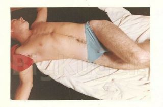 1960 Vintage Color James Davis Male Nude Jock Happy Trail Art Pose Beefcake