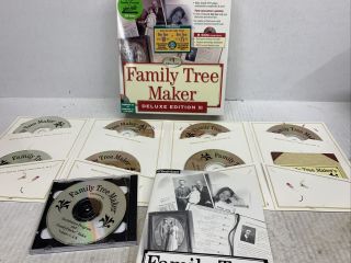 Vintage Family Tree Maker Deluxe Edition 3 Win 95/98 9 - Cd Software Set 1997