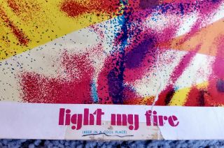 Light My Fire by Olsen 1967 Vintage Back Light Poster 3