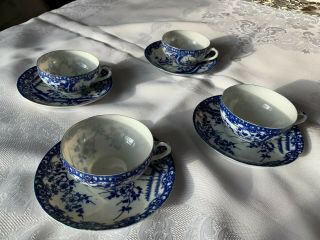 Vintage Japanese Porcelain Fine China Tea Set 4 Persons –