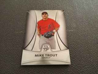 2010 Mike Trout Rookie Bowman Platinum Great Angels Baseball Card