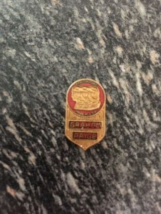 Graham Paige - Lapel Pin - (red) - No Pin On The Back - Vintage Collectible