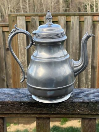 Vintage Metal Tin Toole Kitchen Coffee Tea Pot Kettle Decor