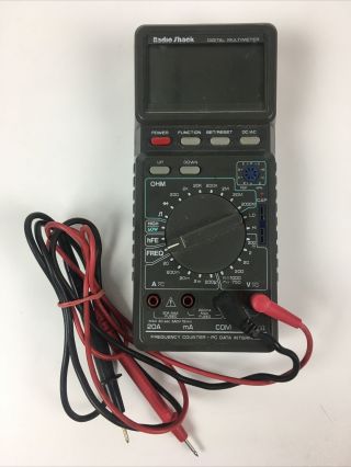 Radio Shack 22 - 168a Digital Multi - Meter With Serial Computer Interface