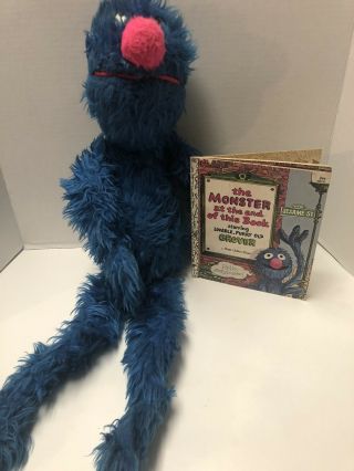 Vintage Sesame Street The Monster At The End Of This Book (1971) & Plush Grover