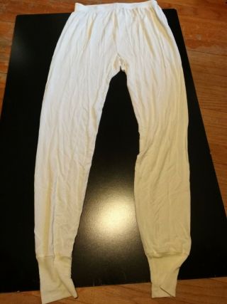 Vintage Wintersilks Winter Silks Ivory 100 Silk Pajama Bottoms Size L