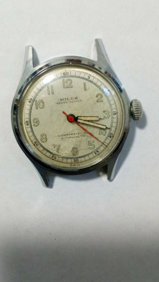Vintage Milus Wrist Watch Wind Up -
