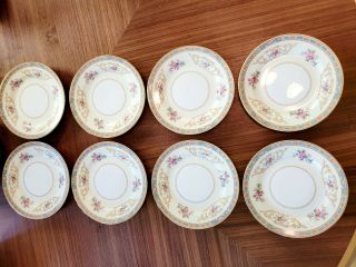 Set Of 8 Vintage Noritake Colby 5032 Butter Plates 6 3/8 "