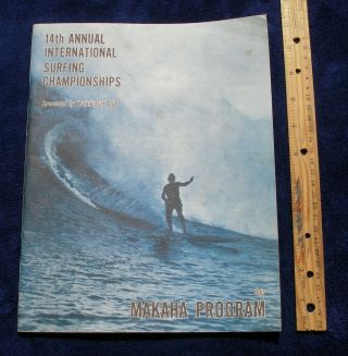 1966 Makaha Program 14th Annual International Surfing Championships Surfer