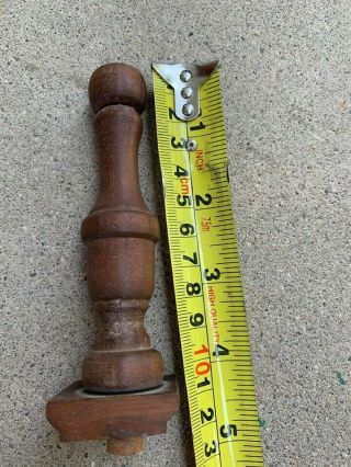 Vintage Antique Top Wood Finial For Grandfather Clock
