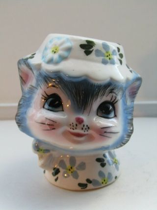 Vtg Lefton 1950s Miss Priss Kitty Cat Salt Or Pepper Single Shaker 1511 Japan