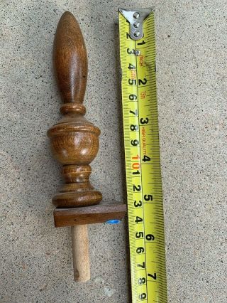 Vintage/ Antique Top Wood Finial For Grandfather Clock