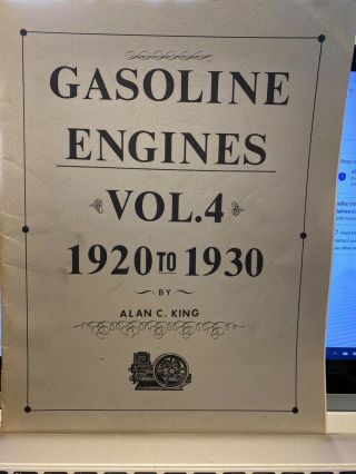 Vintage Book Gasoline Engines By Alan King Vol 4 Advertisings From 1920 - 1930