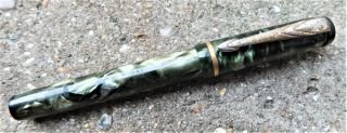 Conway Stewart 540 Dinkie Green Marbled Vintage Fountain Pen