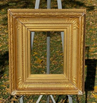 Antique Gold Gilt Gesso Wood Carved Picture Frame 16 " By 14 "