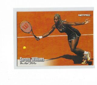 Serena Williams 2003 Netpro Rookie Card Rc 1 -