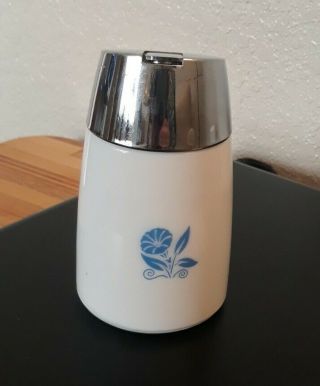 Vintage Milk Glass Sugar Shaker Dispensers Inc.  Santa Barbara Ca Blue Flowers