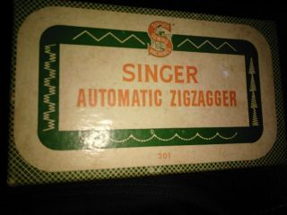 Vintage Singer Automatic Zigzagger Model 160985 With Box