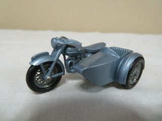 Vintage Matchbox Lesney No.  4 Triumph T110 Motorcycle With Sidecar