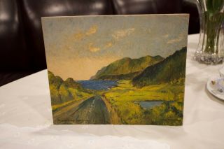 Vintage Impressionist Oil Painting Landscaping By Cheticamp,  Cabot Trail Signed