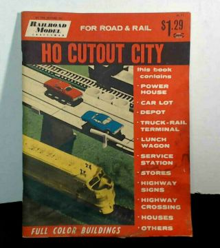 Railroad Model Craftsman Ho Cutout City 1963 Full Color Book Cutout