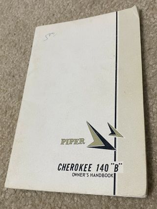 1968 / 1969 Vintage Piper Cherokee 140 B Model Owner 