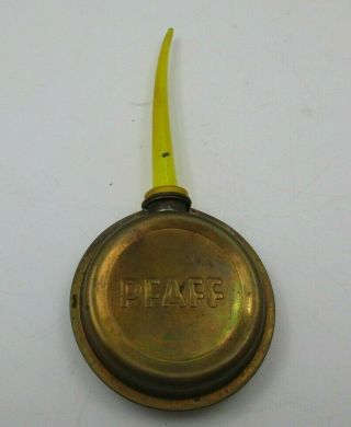 Vintage Brass Metal Pfaff Sewing Machine Oiler Tin Oil Can German