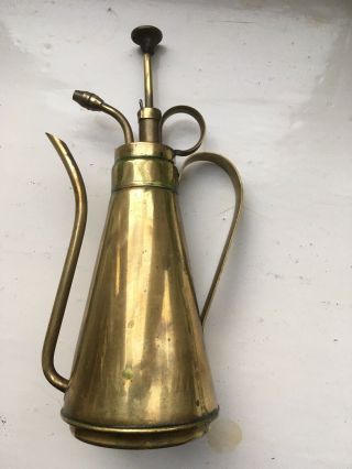 Antique / Vintage Brass Plant Sprayer / Watering Can 2