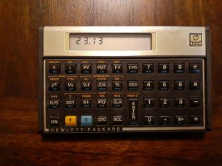 Vintage Hewlett Packard Hp 12c Financial Programmable Calculator