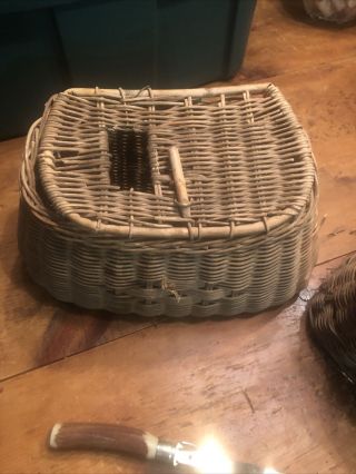 Vintage Fishing Baskets,  Grill Knife - Old 3