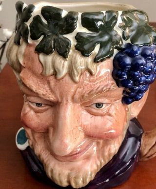 Large 7 " Vintage Royal Doulton Jug/mug Bacchus Wine God - - 1958 - - D6499