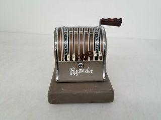 Vintage 1930s - 40s Paymaster Series 600 Check Writer