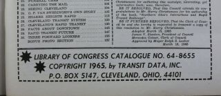 Northern Ohio ' s Interurbans and Rapid Transit Railways 1965 - pictures,  maps, 3