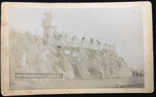 Vintage 1900s San Francisco Parapet At Sutro Heights Mounted Photo By Billington