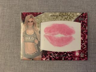 Carmella 2016 Topps Wwe Divas Revolution Authentic Diva Kiss Card /10 5 Of 10