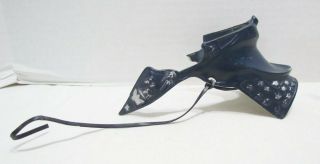 Hartland Plastics Vintage Blue Roy Rogers Saddle W/ Cinch Strap 1950 
