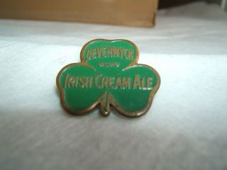 Beverwyck Brand Irish Cream Ale Beer Lapel Pin Badge Antique Vtg Old Advertising