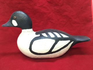 Vintage Wood Duck Decoy Nova Scotia Water Fowl Bird Hand Carved Painted