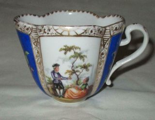 Antique Dresden German Meissen Style Porcelain Tall Cup 2