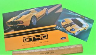 2002 Ford Gt40 Concept / High Performance Car Color Folder Brochure,  Bonus