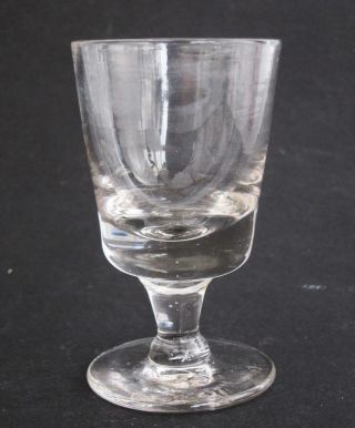 Antique Early Victorian Handmade Rummer Wine Glass With Gadget Mark 1840 N