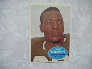 1960 Topps Football 23 Jimmy Brown Ex - Mt
