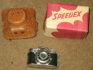 Vintage Speedex Mini Spy Camera W/ Case & Box