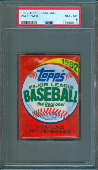 1982 Topps Baseball Card Wax Pack Psa 8 Ripken Jr Rookie Year