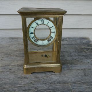 Antique Ansonia Clock Co.  Crystal Regulator Mantle Clock Case