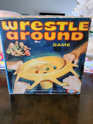 Ideal Wrestle Around Marble Game Complete Vintage 1969 Box