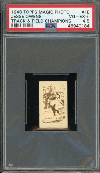 1948 Topps Magic Photo 1e Jesse Owens Psa 4.  5
