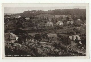 Bourne From Ridgeway Farnham Surrey Vintage Postcard A Clarke 331c